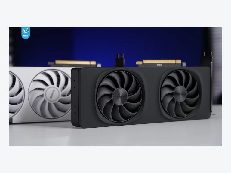 Intel Arc B580 front view